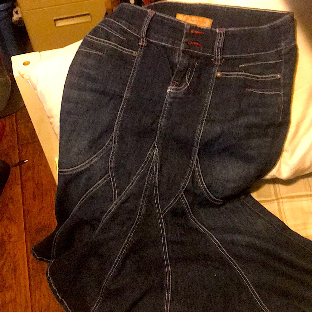 Mermaid denim skirt